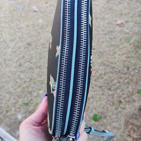 Coach Party Owl w/ Martini  double zip crossbody bag No Callouts free shipping - Picture 4 of 12